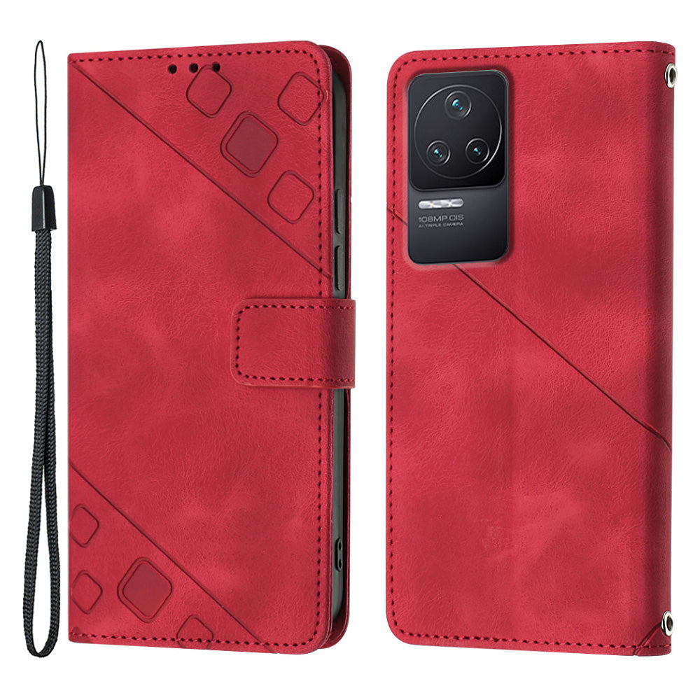 For Xiaomi Redmi K50 K50 Pro PT005 YB Imprinting Series-6 Stand Wallet Phone Case Skin Touch Leather Phone Cover For Xiaomi Redmi K50 K50 Pro PT005 YB Imprinting Series-6 Stand Wallet Phone Case Skin Touch Leather Phone Cover